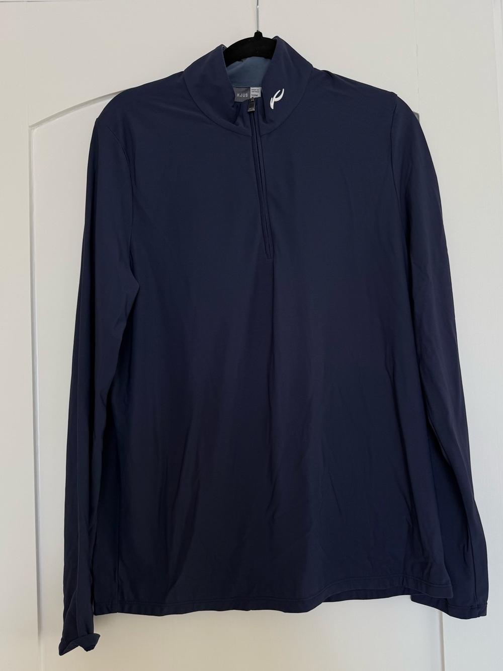 Kjus Quarter-Zip Long Sleeve Pullover - Navy